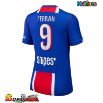 Camisa de Futebol Paris Saint-Germain Ferran Torres #9 Equipamento Principal Mulheres 2026-27 Manga Curta